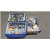 Image 1 : Qty 3 Plastic Containers w/ Misc. Parts