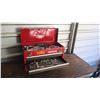 Image 1 : Craftsman Tool Box w/ Wrenches, Sockets, Etc.
