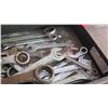 Image 8 : Craftsman Tool Box w/ Wrenches, Sockets, Etc.