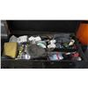 Image 2 : Black Tool Box w/ Contents: Drill Bits, etc.
