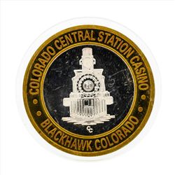 .999 Silver Colorado Central Station Casino $10 Casino Gaming Token Limited Edit