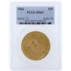 Image 1 : 1924 $20 St. Gaudens Double Eagle Gold Coin PCGS MS65