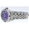 Image 8 : Rolex Stainless Steel 0.70ctw Ruby and Diamond DateJust Ladies Wristwatch