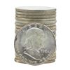 Image 1 : Roll of (20) 1954-D Brilliant Uncirculated Franklin Half Dollars