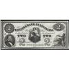 Image 1 : 1800's $2 The Citizens Bank of Louisiana Obsolete Note