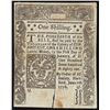 Image 1 : June 7, 1776 One Shilling Connecticut Colonial Currency Note