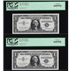 Image 1 : (2) Sequential 1957 $1 Silver Certificate Notes PCGS Gem New 66PPQ