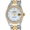 Image 1 : Rolex Mens 18KT Two Tone 1.00ctw Diamond DateJust Wristwatch