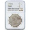 Image 1 : 1923 $1 Peace Silver Dollar Coin NGC MS64