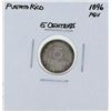 Image 1 : 1896 PGV Puerto Rico 5 Centavos Silver Coin