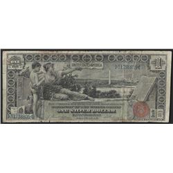 1896 $1 Silver Certificate Educational Note- Damaged