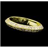 Image 2 : 14KT Yellow Gold Ladies 1.00ctw Diamond Band