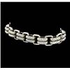 Image 2 : David Yurman Silver and 18KT Yellow Gold Link Bracelet