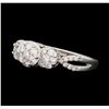 Image 2 : 14KT White Gold 1.00ctw Diamond Ring