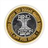 Image 1 : .999 Silver Reno Hilton $10 Casino Gaming Token Limited Edition
