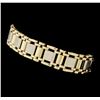 Image 2 : 14KT Yellow and White Gold Men's Bracelet