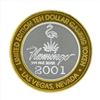 Image 1 : .999 Silver Flamingo Las Vegas $10 Casino Gaming Token Limited Edition