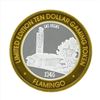 Image 2 : .999 Silver Flamingo Las Vegas $10 Casino Gaming Token Limited Edition