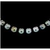 Image 2 : 14KT White Gold 11-13mm Tahitian Pearl Necklace