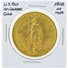Image 1 : 1908 No Motto St. Gaudens Double Eagle Gold Coin