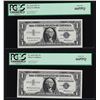 Image 1 : (2) Sequential 1957 $1 Silver Certificate Notes PCGS Gem New 66PPQ