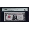 Image 1 : 1928 $1 Legal Tender Red Seal Note PMG Uncirculated 62EPQ