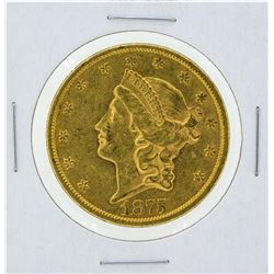 1875 $20 Liberty Head Double Eagle Gold Coin