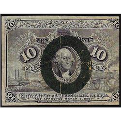 March 3, 1863 Ten Cent Second Issue Fractional Note