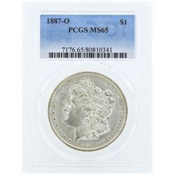 1887-O $1 Morgan Silver Dollar Coin PCGS MS65