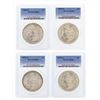 Image 1 : Set of (4) $1 Morgan Silver Dollar Coins PCGS MS63