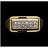 Image 1 : 14KT Two Tone Gold 0.29ctw Diamond Ring