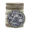 Image 2 : Roll of (20) 1959 Brilliant Uncirculated Franklin Half Dollar Coins