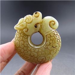 Antique Chinese Jade Dragon