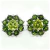 Image 1 : Natural Peridot & Chrome Diopside Earrings