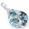 Image 2 : Natural London & Sky Topaz Pendant