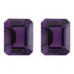 Natural Purple Amethyst Pair 10.01 Carats - VVS