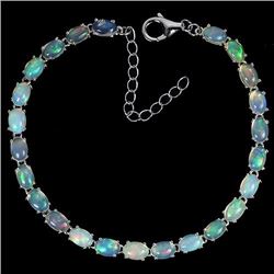 Natural White Opal 40 Carats Bracelet