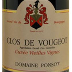6xClos Vougeot Vieilles Vignes Domaine Ponsot 2011  (750ml)