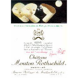 5xChateau Mouton Rothschild 1986  (750ml)