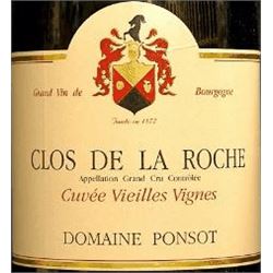 2xClos de la Roche Vieilles Vignes Domaine Ponsot 2005  (750ml)