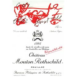 4xChateau Mouton Rothschild 1995  (750ml)