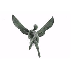Titled Guardian Of Light Bronze Figurine