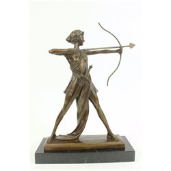 Diana Huntress Figurine Bronze Sculpture