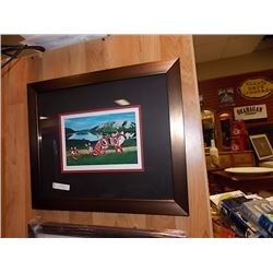 FRAMED RICHARD SHORTY PRINT - SIGNED - BROOK MOUNTAIN FOX