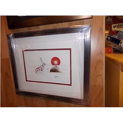 FRAMED RICHARD SHORTY PRINT - SIGNED - DAWN OF THE NEW DAY