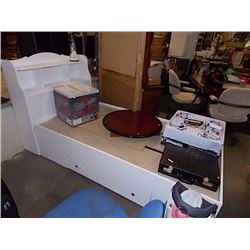 NEW WHITE CAPTAINS BED - MATTRESS NOT INCLUDED
