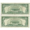 Image 2 : 1963 $5 Fine Red Seal Bill Lot of 2