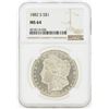 Image 1 : 1882-S MS64 NGC Morgan Silver Dollar