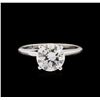 Image 2 : EGL USA Certified 2.01 ctw Diamond Solitaire Ring - 14KT White Gold