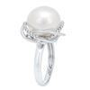 Image 2 : 15.54 ctw South Sea Pearl and Diamond Ring - 14KT White Gold